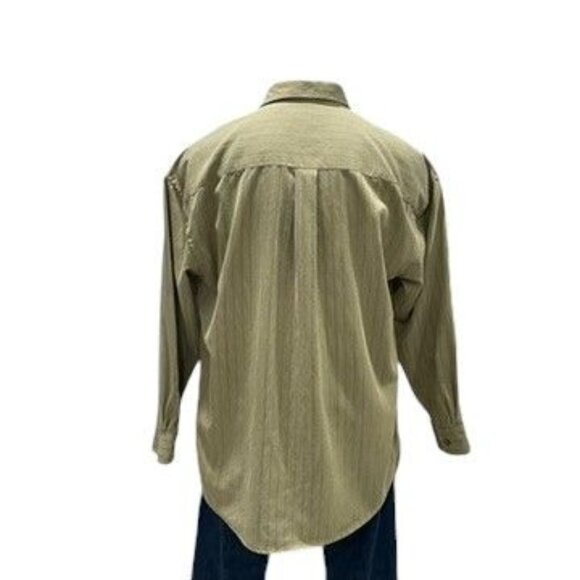 Feldini 2XL Button Down Shirt Striped Rayon Blend Casual Relaxed Fit Classic - Picture 6 of 8